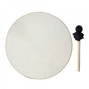 Completely Handmade Percussion Instrument: Shamanic Drum with Round High Quality Frame and Calf Leather, Full Birch