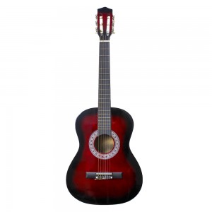 High Quality 38 inch Basswood Acoustic Guitar with Six Steel Strings