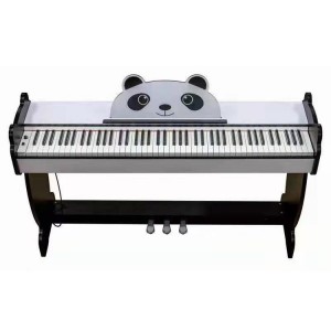 Porcellana Pianoforte digitale stile tradizionale Panda animale Azione del martello ponderata completa 88 Piano chiave per principiante Adulto professionista Kid