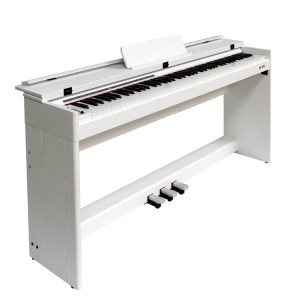 Piano digital de 88 teclas 3 pedais 128 polifonia piano preto branco instrumentos de teclado de música para iniciante profissional