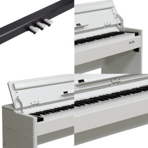 Piano numérique professionnel Hammer Action 88 clavier électrique numérique à touches pondérées avec USB Midi Multi Function