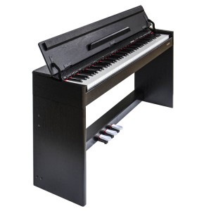 88 مفتاحًا قياسيًا بأدوات لوحة مفاتيح البيانو ذات المطرقة القياسية مع 40 عرضًا توضيحيًا و 128 نغمة متعددة الأصوات