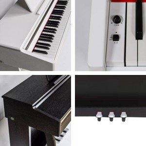 Klavye Müzik Aletleri 88 Tuş Standart Ağırlıklı Hammer Action Yeni Başlayanlar ve Oyuncular için Dik Dijital Piyano