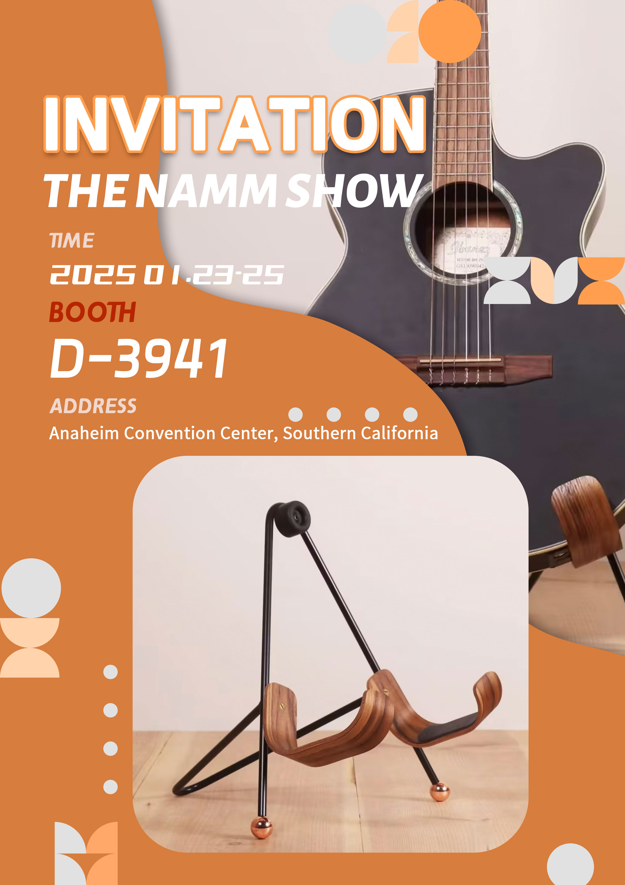 HUASHENG is about to participate in the NAMM show in the United States!