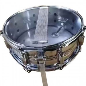 Steel Shell 14*5.5 Inch Snare Drum, Marching Snare Drum Professional Music Instrument With Shoulder Strap