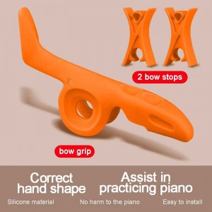 Violin Bow Grip Aid Helper Correcting With Bow Stopper Violin Viola Bow Buddy Teaching Aid Accessory For Beginners