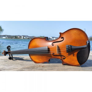 Factory Handmade Solid Wood China Profesional Flame Estuche Scrolls Hand Made Violins Wooden Violin For Kids