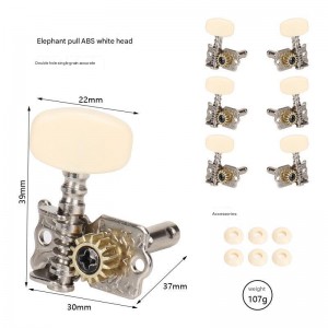 Fully Enclosed Electric Guitar String Knob Zinc Alloy Chord Knob Tuning Pegs for Guitar Musical Instrument