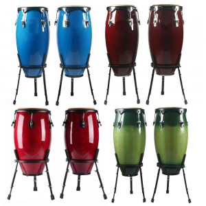 Professional Fiber Glass Sets With Stand Musical Instruments Conga Drum Stand Congas Percussion