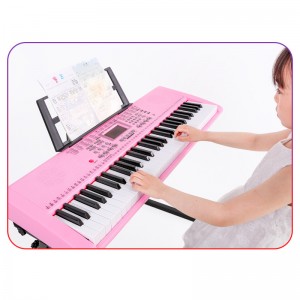 전기 피아노 61 키 듀얼 키보드 핫 세일 디지털 디스플레이 악기 전원 스타일 전기 오르간