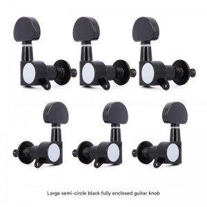 Fully Enclosed Electric Guitar String Knob Zinc Alloy Chord Knob Tuning Pegs for Guitar Musical Instrument