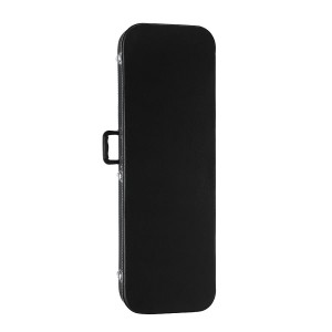 Electric Guitar Case Rectangular Wooden Hardshell 39 Inch Standard Storage Gig Bag with Soft Padding Lock Latch Black