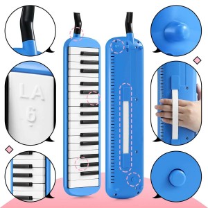 37 Keys Organ Accordion Harmonica Piano Keyboard Professional Musical Instrument for Adults Kids