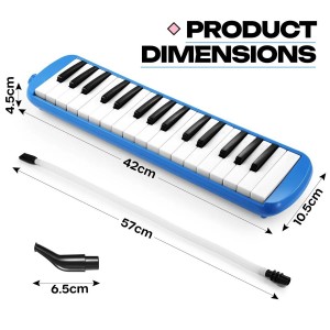 37 Keys Organ Accordion Harmonica Piano Keyboard Professional Musical Instrument for Adults Kids