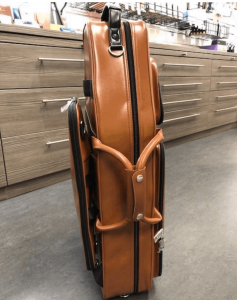 Thickly Padded Backpack Straps With Tuck Away Pocket Bassoon Case Gig Bag Model Leather