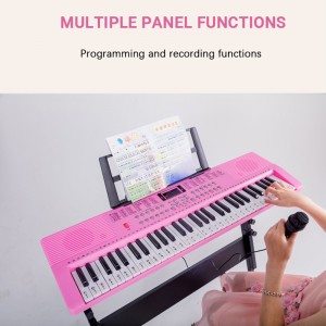 Papan Kekunci Piano Elektrik 61 Kekunci Alat Muzik Fungsi Pengajaran Input Audio Output Organ Elektrik