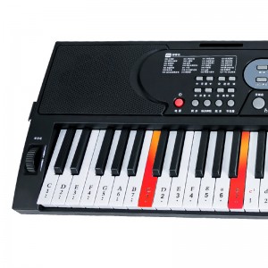 Função de ensino Órgão elétrico 61 teclas Instrumentos de teclado Visor digital de 3 dígitos Brinquedo de piano elétrico para crianças