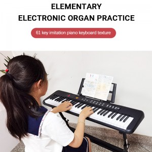 61 toetsen Oplichtende elektrische piano Audio-ingang Uitgang Leerfunctie Beginners Digitaal display Elektrisch orgeltoetsenbord
