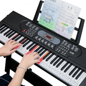 Tungkulin ng Pagtuturo Electric Organ 61 Keys Mga Instrumentong Keyboard na 3-Digit na Digital Display na Laruang Electric Piano ng mga Bata