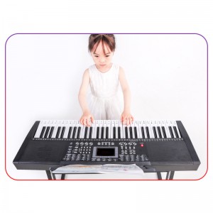 Akıllı Işıklı 61 Tuşlu Elektrikli Org Klavye Aletleri Öğretim Fonksiyonu Yeni Başlayanlar için MP3 Çalma Elektrikli Piyano
