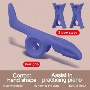 Violin Bow Grip Aid Helper Correcting With Bow Stopper Violin Viola Bow Buddy Teaching Aid Accessory For Beginners