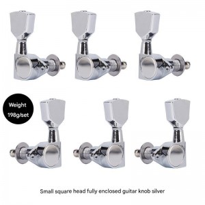 Fully Enclosed Electric Guitar String Knob Zinc Alloy Chord Knob Tuning Pegs for Guitar Musical Instrument