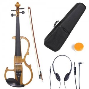 Wholesale cheap colorful 4 strings 4/4 violin OEM custom electric violin prices for all ages