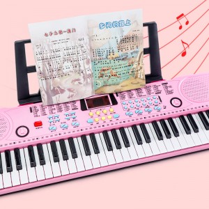 61 Keys Professional Keyboard Instruments Kids Digital Number Electric Organ Lighted Musical Toy Piano