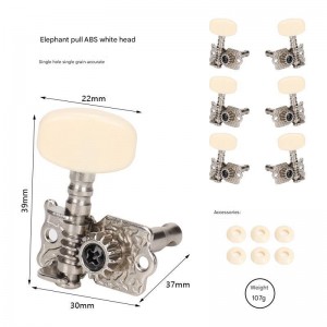 Fully Enclosed Electric Guitar String Knob Zinc Alloy Chord Knob Tuning Pegs for Guitar Musical Instrument