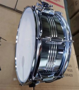 Steel Shell 14*5.5 Inch Snare Drum, Marching Snare Drum Professional Music Instrument With Shoulder Strap