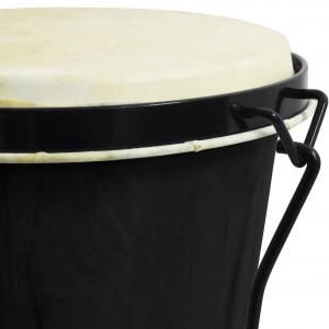 Bongo Drums 6” and 7” Wood Percussion Instrument Bongos for Kids Adults Beginners Natural with Bag