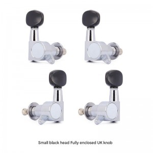 Fully Enclosed Electric Guitar String Knob Zinc Alloy Chord Knob Tuning Pegs for Guitar Musical Instrument