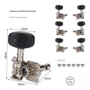 Fully Enclosed Electric Guitar String Knob Zinc Alloy Chord Knob Tuning Pegs for Guitar Musical Instrument