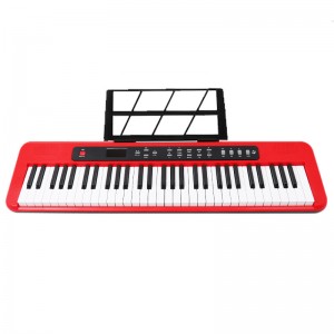 プロフェッショナル 61 キーエレクトリックオルガンデュアルキーボード楽器 3 桁デジタルディスプレイミュージカルおもちゃエレクトリックピアノ