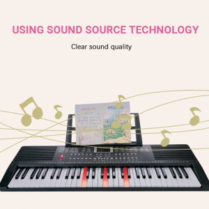61 Tuşlu Akıllı Işıklı Elektrikli Org Klavye Aletleri Acemi Dijital Ekran Müzikal Elektrikli Piyano