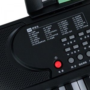 다기능 61 키 전기 오르간 장난감 2 자리 숫자 오디오 입력 출력 초보자 전기 피아노 키보드
