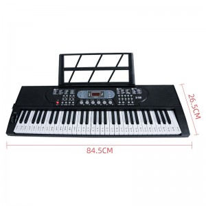 Lehrfunktion Elektrische Orgel 61 Tasten Tasteninstrumente 3-stellige Digitalanzeige Kinder E-Piano Spielzeug