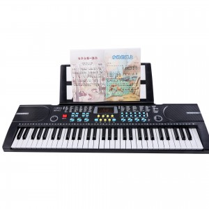 Instrumentos de teclado profissional de 61 teclas para crianças com número digital, órgão elétrico, piano de brinquedo musical iluminado