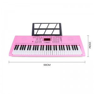 61 Keys Electric Piano Keyboards Baby Educational Musical Instrument Mga Electric Organ Toy na may Keys Sticker