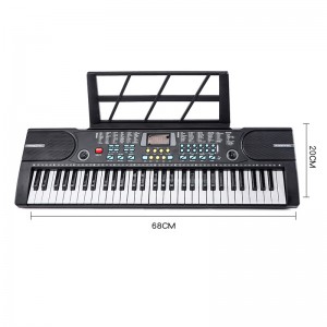 High Quality 61 Keys Electrical Piano Children Audio Input Output Keyboard Instruments Electric Organ with Light