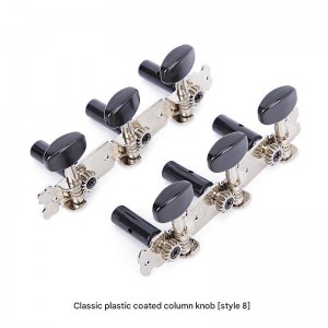 Fully Enclosed Electric Guitar String Knob Zinc Alloy Chord Knob Tuning Pegs for Guitar Musical Instrument