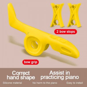 Violin Bow Grip Aid Helper Correcting With Bow Stopper Violin Viola Bow Buddy Teaching Aid Accessory For Beginners