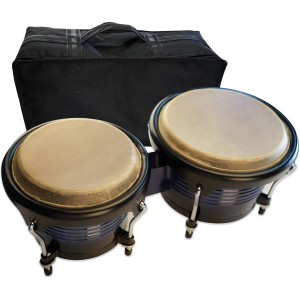 Poplar Wood New Bongo Drum 7+9 6+7 Inch Orff Instrument Children’s Tambourine Cowhide