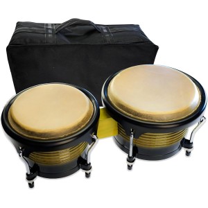 Poplar Wood New Bongo Drum 7+9 6+7 Inch Orff Instrument Children’s Tambourine Cowhide