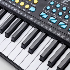 61 Kekunci Alat Papan Kekunci Profesional Kanak-kanak Nombor Digital Organ Elektrik Piano Mainan Muzik Bercahaya