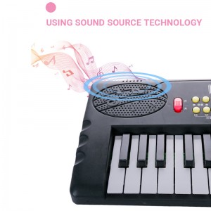 Mainan Piano Kanak-kanak Popular 37 Kekunci Alat Muzik Kanak-kanak Mainan Piano Elektrik dengan Mikrofon