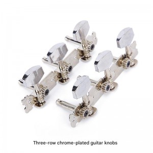 Fully Enclosed Electric Guitar String Knob Zinc Alloy Chord Knob Tuning Pegs for Guitar Musical Instrument