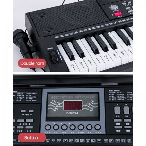Hot Selling 61 Keys Electric Piano Toys 8 Animal Sounds 2-Digit Number Keyboard Instrument Electric Organ