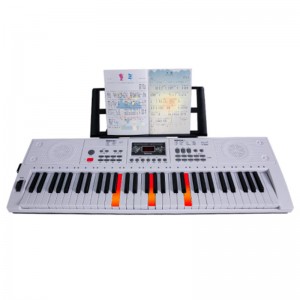 61 Tuşlu Elektrikli Piyano Klavyeleri Öğretim Fonksiyonu 3 Haneli Dijital Ekran Acemi Çocuklar Elektrikli Organ