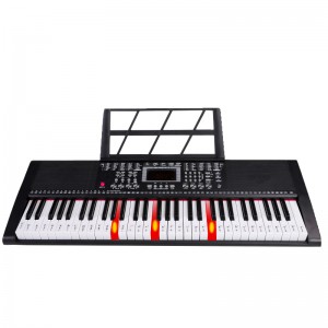 Smart Light-up 61 Tasten elektrische Orgel Keyboard Instrumente Lehrfunktion MP3-Wiedergabe E-Piano für Anfänger